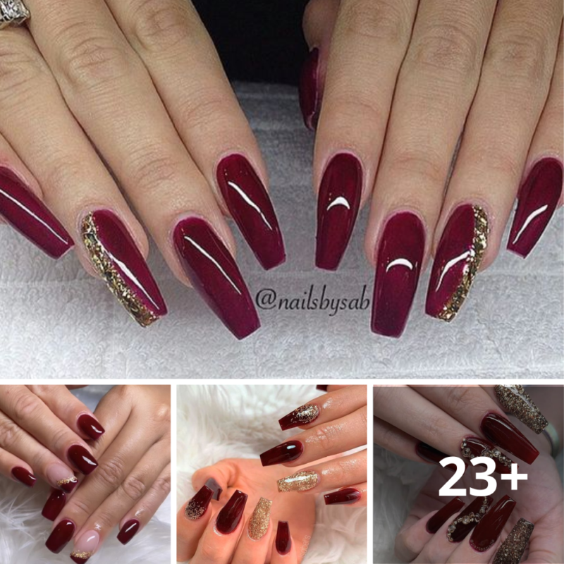 This Season’s Hottest Trend: Stylish Maroon Nails!