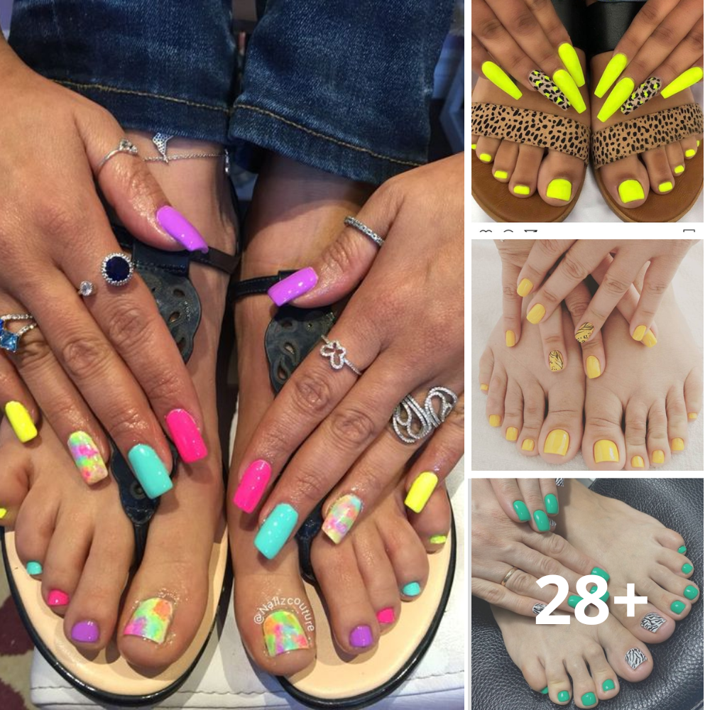 20 Nail and Toe Nail Pairings to Mimic for a Stylish Summer