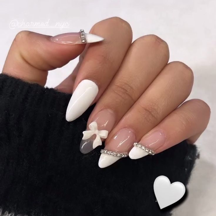 Discover 30 glamorous white nail designs that will make you the center of attention.