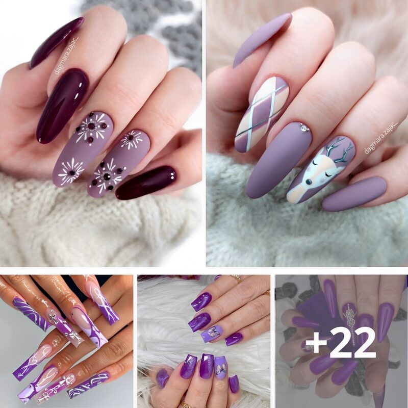 30+ Dazzling Purple Nail Designs to Try Out!