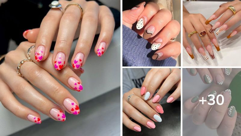 20 Absolutely Adorable Polka Dot Nail Art Ideas To Try At Home