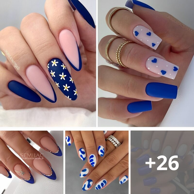 26+ Attractive Royal Blue Nails