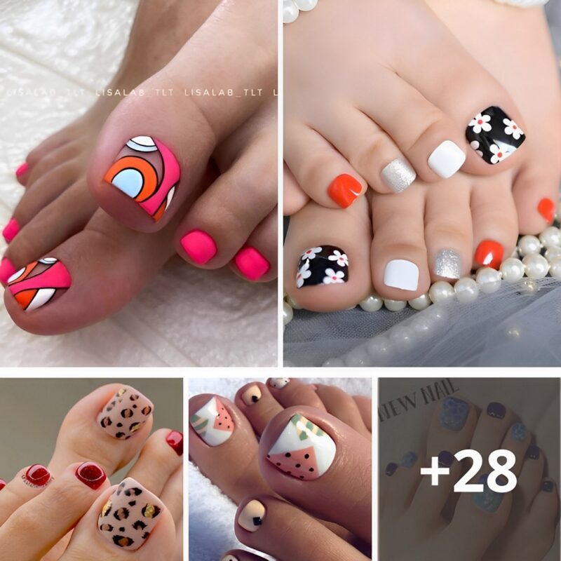 30 Trendy Vacation Toe Nail Designs For An Ultimate Getaway