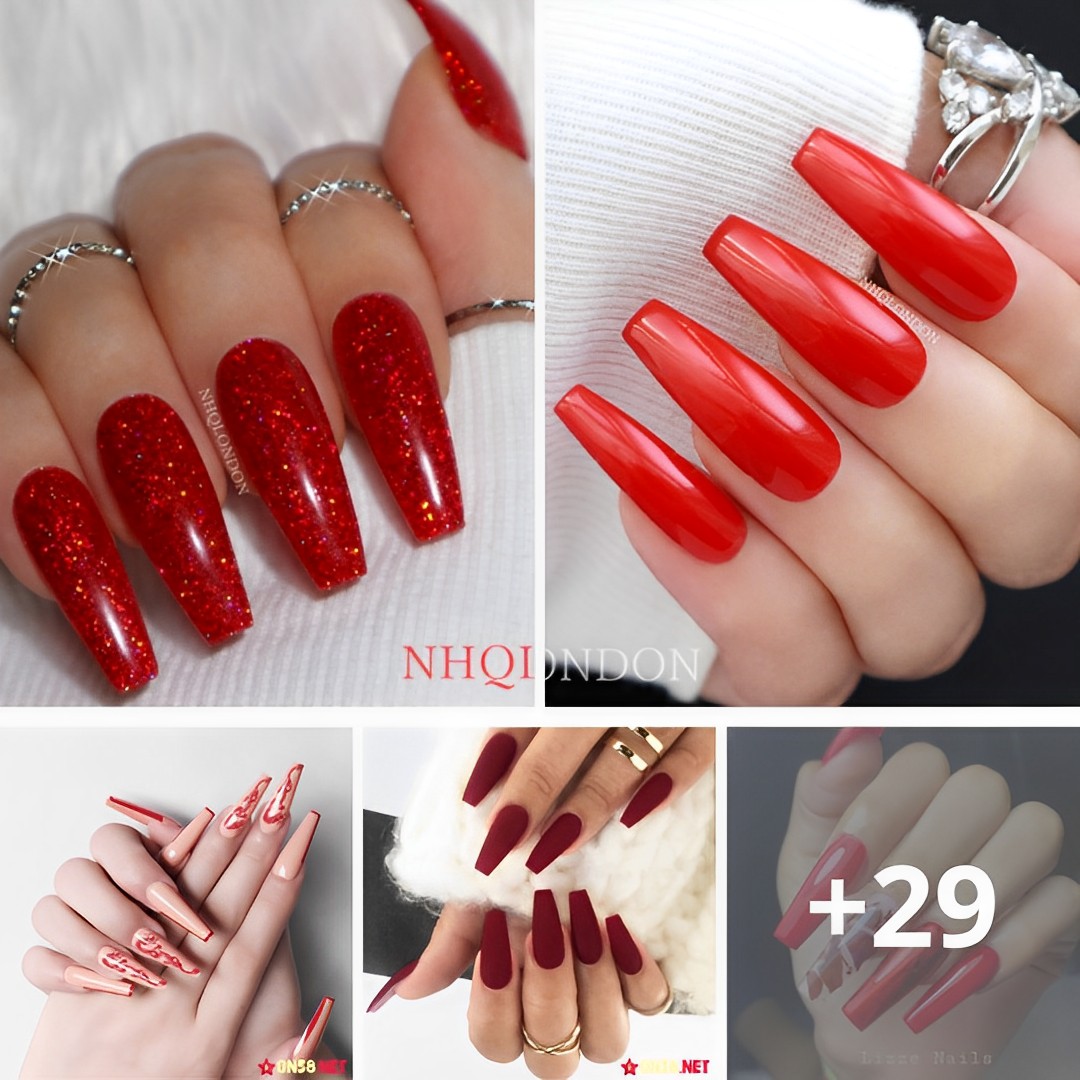 Red Coffin Nails Can Be Worn In 38 Gorgeous Ways.