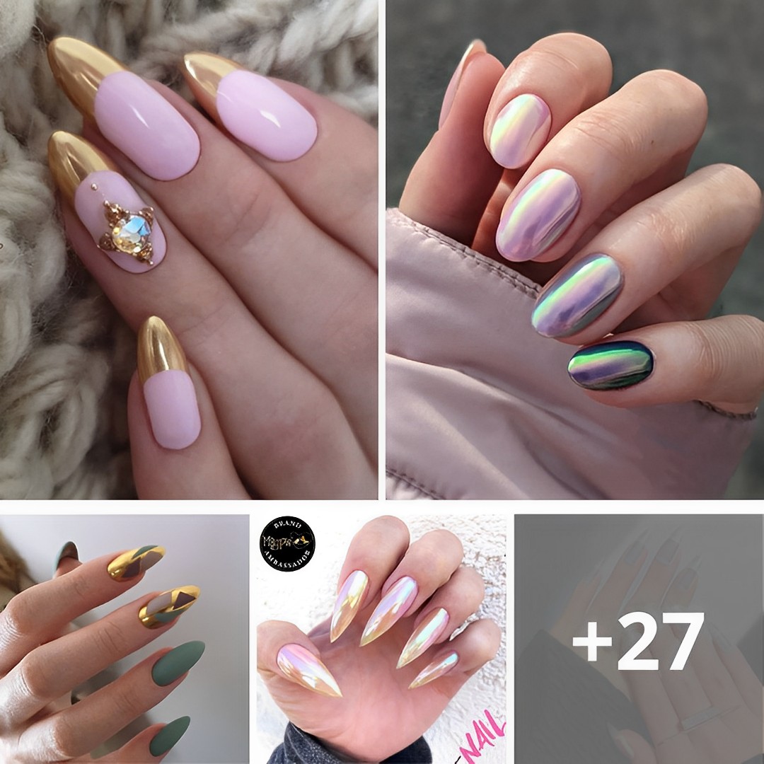 27 PHOTOS: Stunning Chrome Nail Manicure Ideas for a Glossy Finish