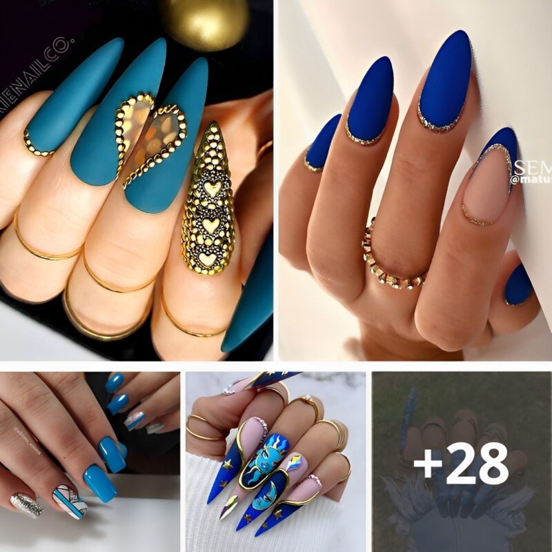 74 Spectacular Blue Nail Designs That Will Win Everyone Over