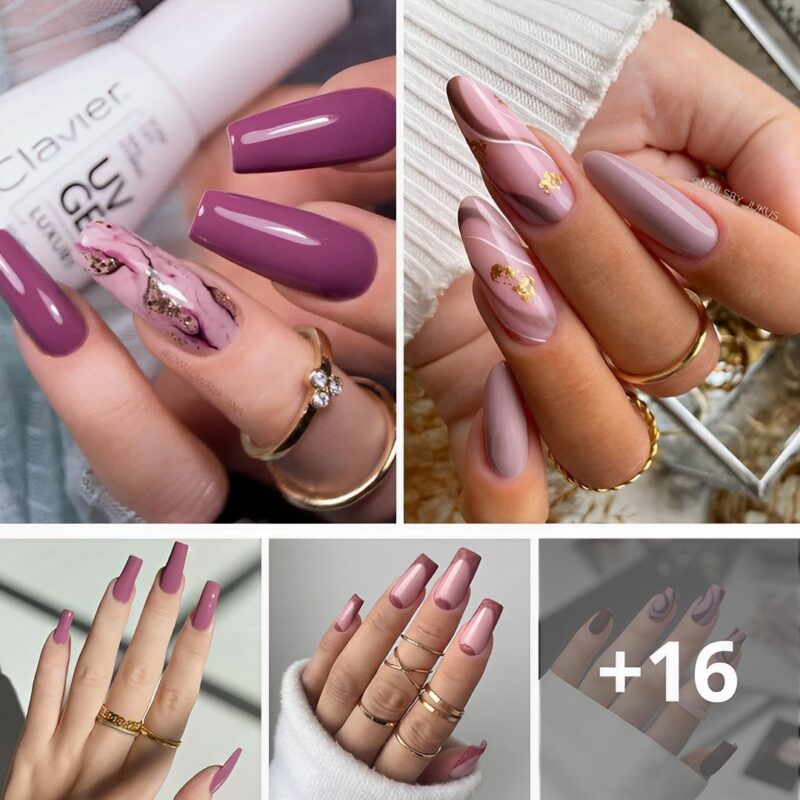 21+ Stunning Mauve Nails With A Feminine & Youthful Vibe