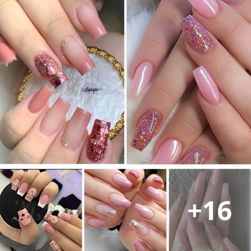70+ Decorɑted Nail Ideɑs Pink Enamel And Acrylic