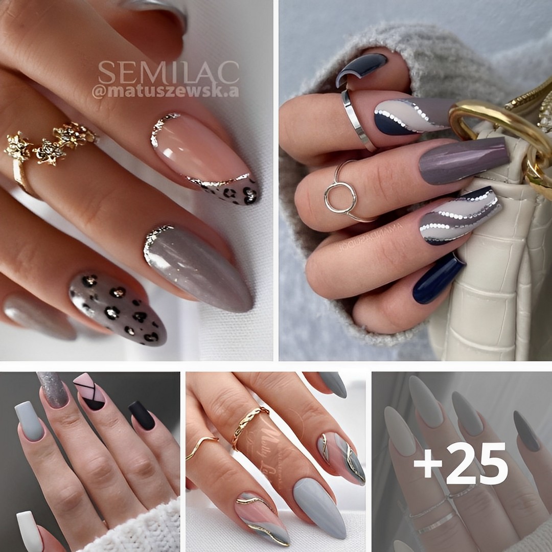 55+ Stunning Gray Nails to Try Now.