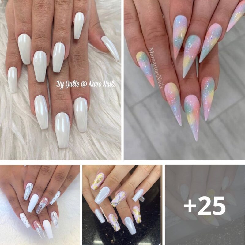 47 Best White Chrome Nail Designs For You