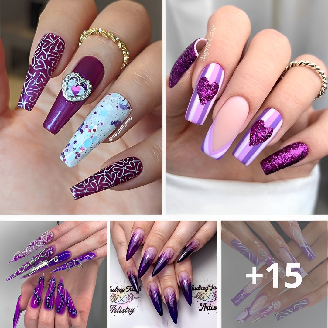 60+ Gorgeous Purple Nails to Flaunt!