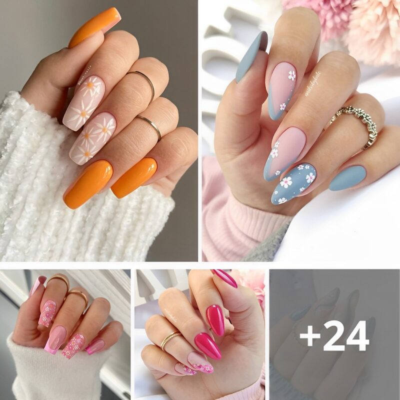 30+ flower nails which are fun and classy