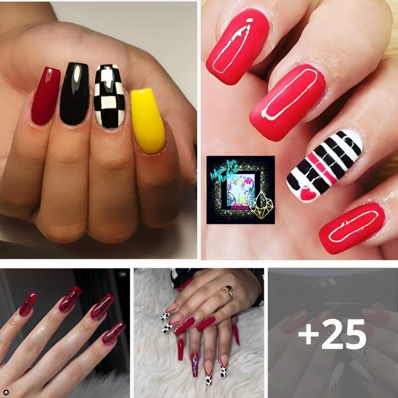 25 PHOTOS: Stunning Red and Black Nail Designs for Bold Style