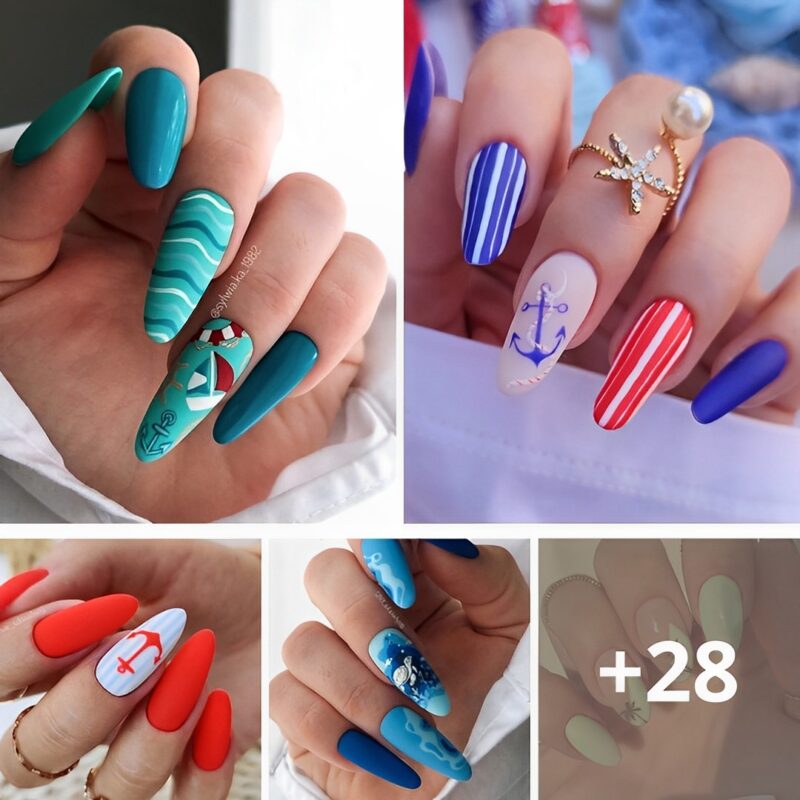 Make a Splash with These 57 Eye-Catching Beach Nail Ideas.