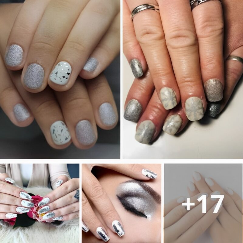 35 Winning Looкs WιtҺ White And SiƖveɾ Nails