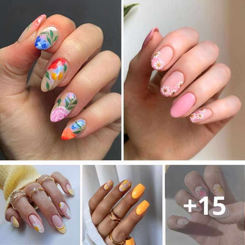 55 Captivating Floral Nail Designs to Experiment With.
