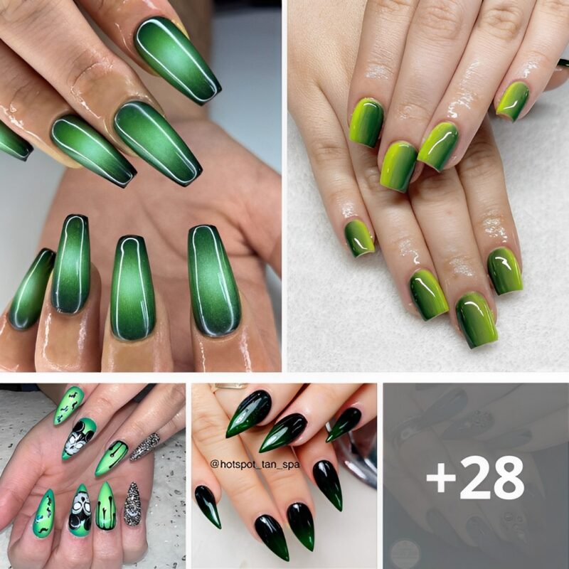 Explore a Captivating Collection of 56+ Green Ombre Nail Ideas that Inspire Good Fortune