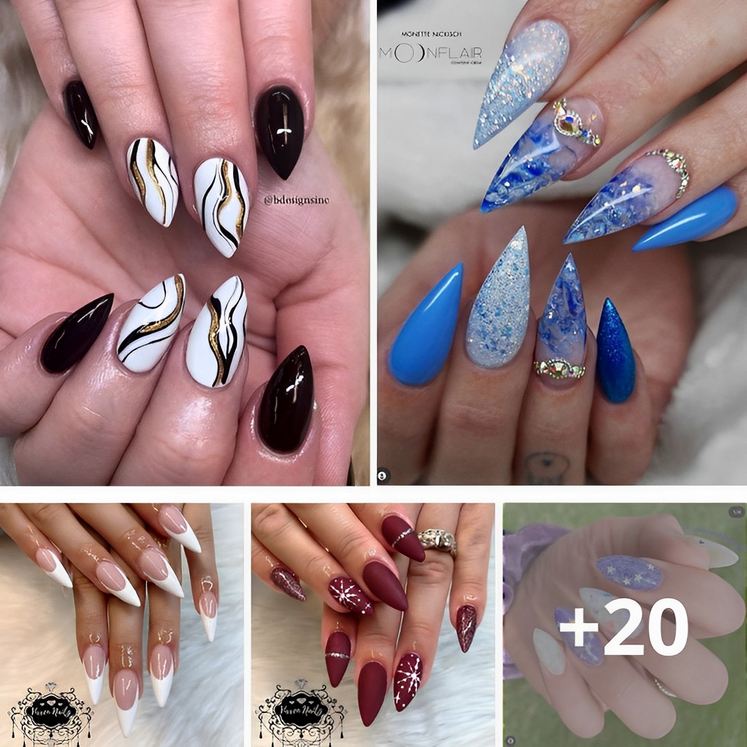 22 Short Stiletto Nails To Copy