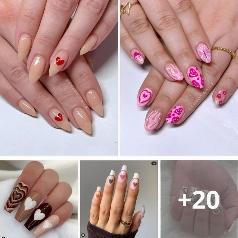 24 Lovely Heart Nail Designs For Valentine’s Day