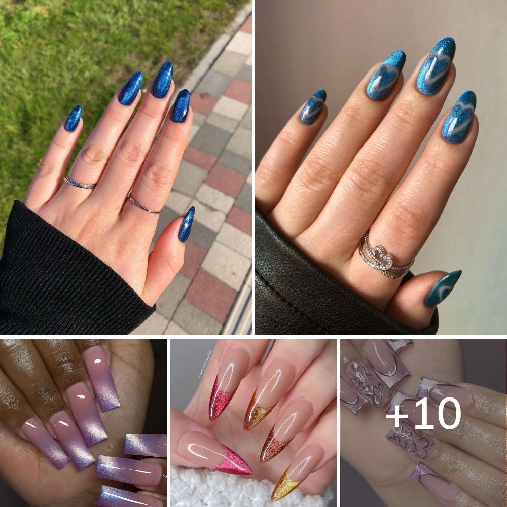 Strive These 30 Beautiful Cat Eye Nails