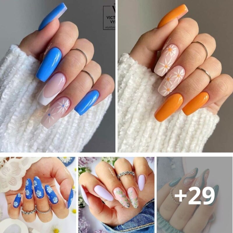20 flower nails which are fun and classy