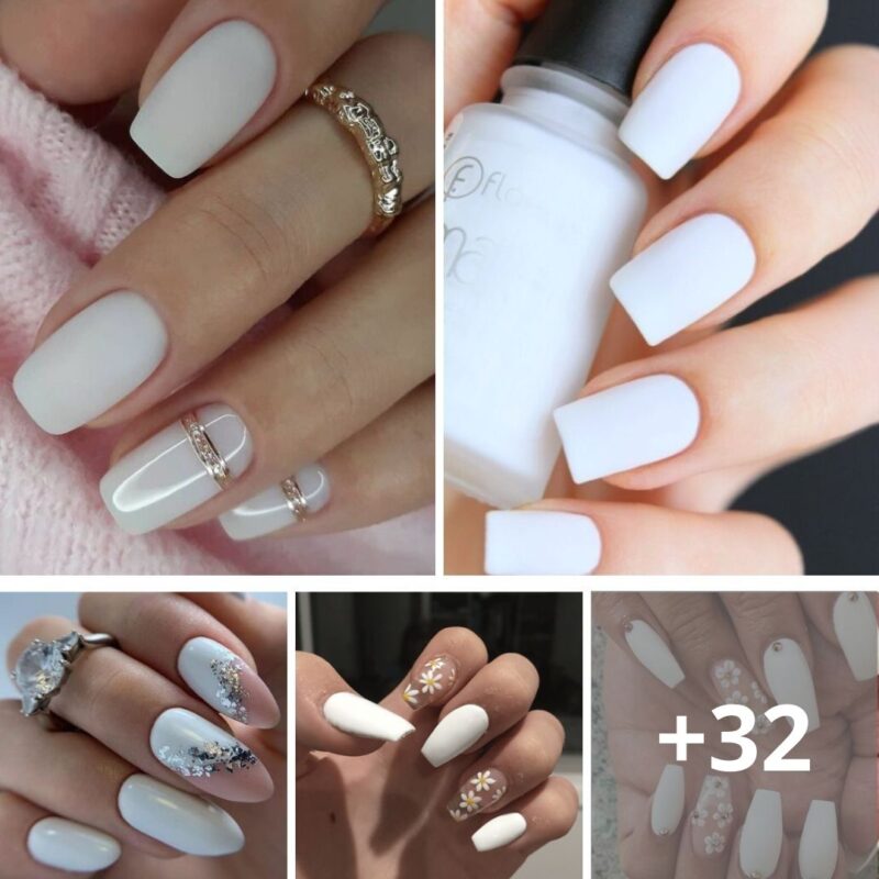 White Nail Colors & Inspiration For All 4 Seasons
