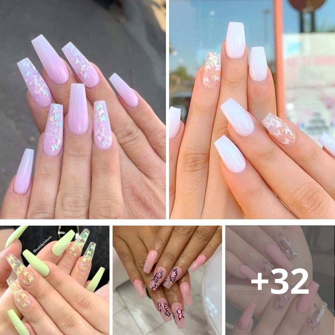 64+ Examples Of Butterfly Nails For A Happy Manicure