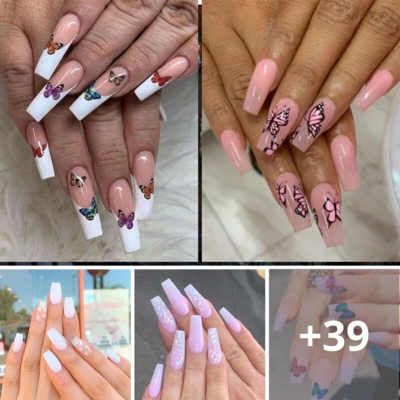 55+ Examples Of Butterfly Nails For A Happy Manicure