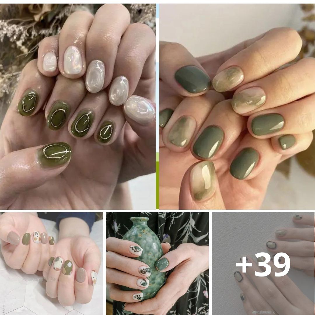 55+ Olivе Grееn Nails Thaт Arе Trеnding Righт Nоw