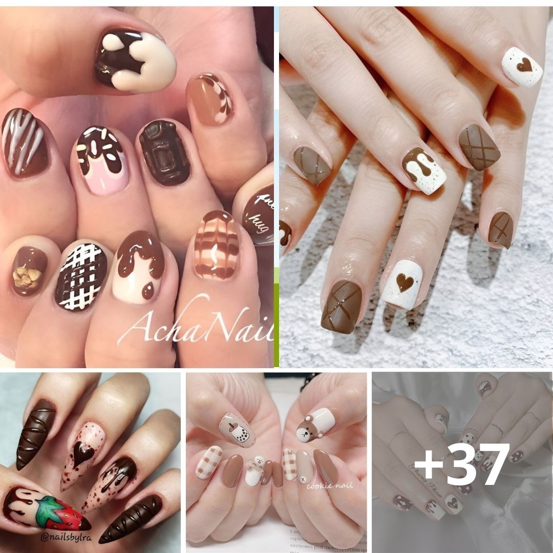 35 Sweet Chocolate-Inspired Nail Art Designs That Are Sweeter Than Candy