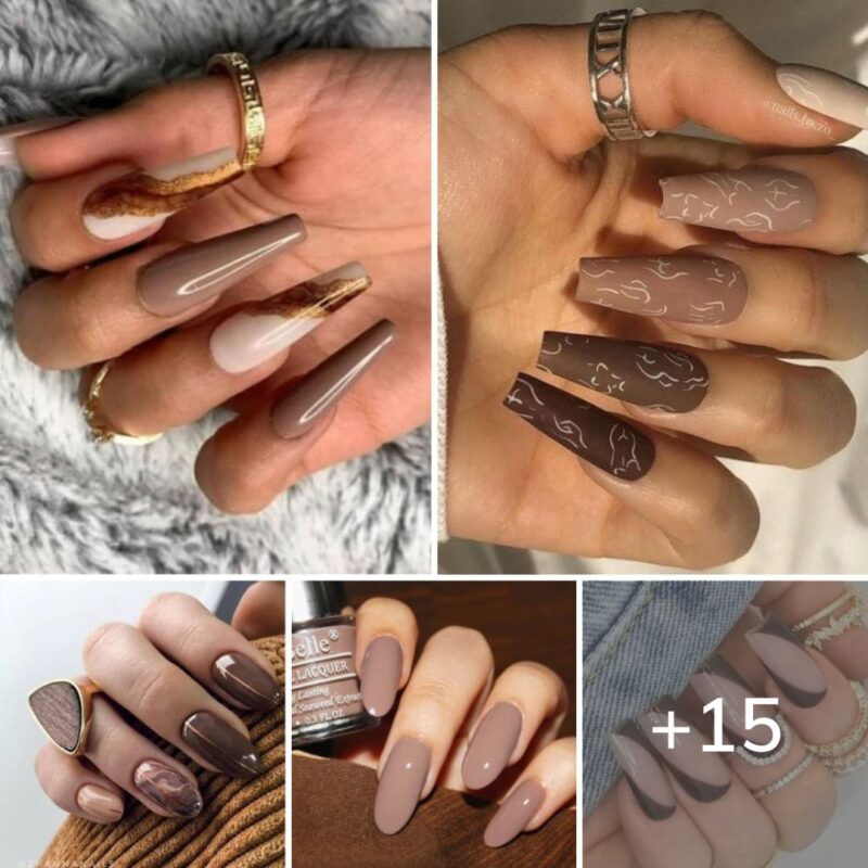 15 Fancy Brown Nail Designs You Want To See