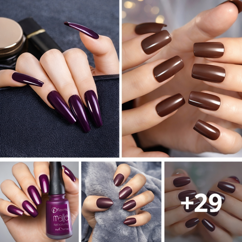 Explore a Stunning Collection of 60+ Burgundy Nail Ideas that Epitomize Elegance.