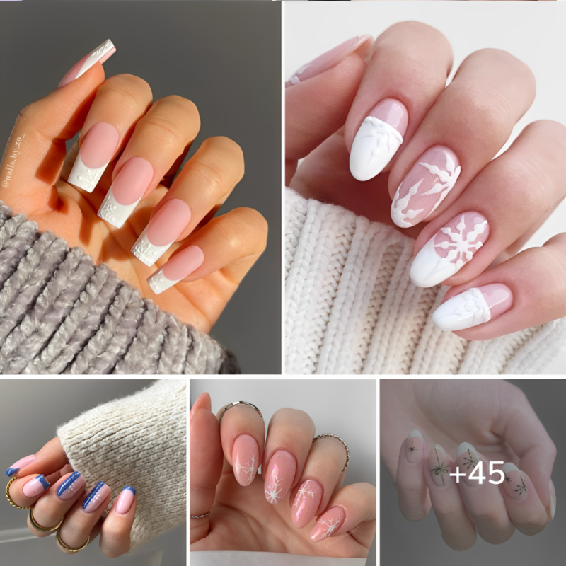 70+ Snowflake Nails For A Snowy Mani!