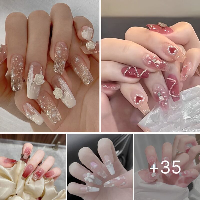 “Jelly White Nails: The Coolest Pattern!”