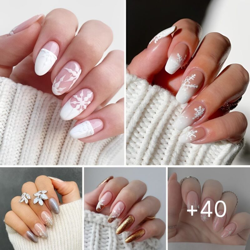 55+ Snowflake Nails For A Snowy Mani!