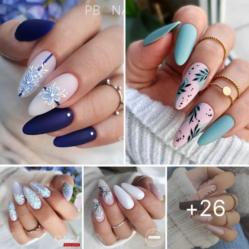 26+ Most Lovely Flower Nails to Impress You