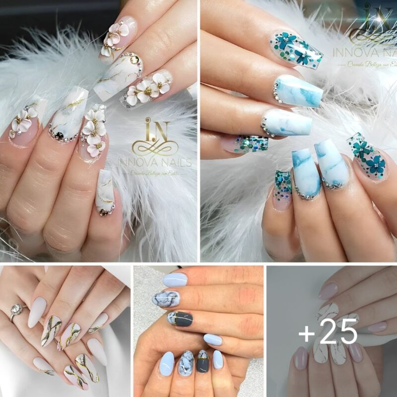 25 Unbelievable Marble Designs to Improve Your Manicure
