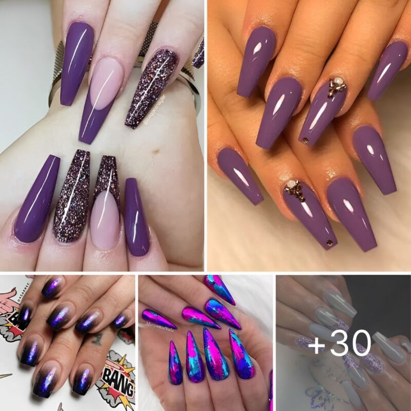 47 Beautiful Purple Nails to Encourage your Subsequent Nail Design