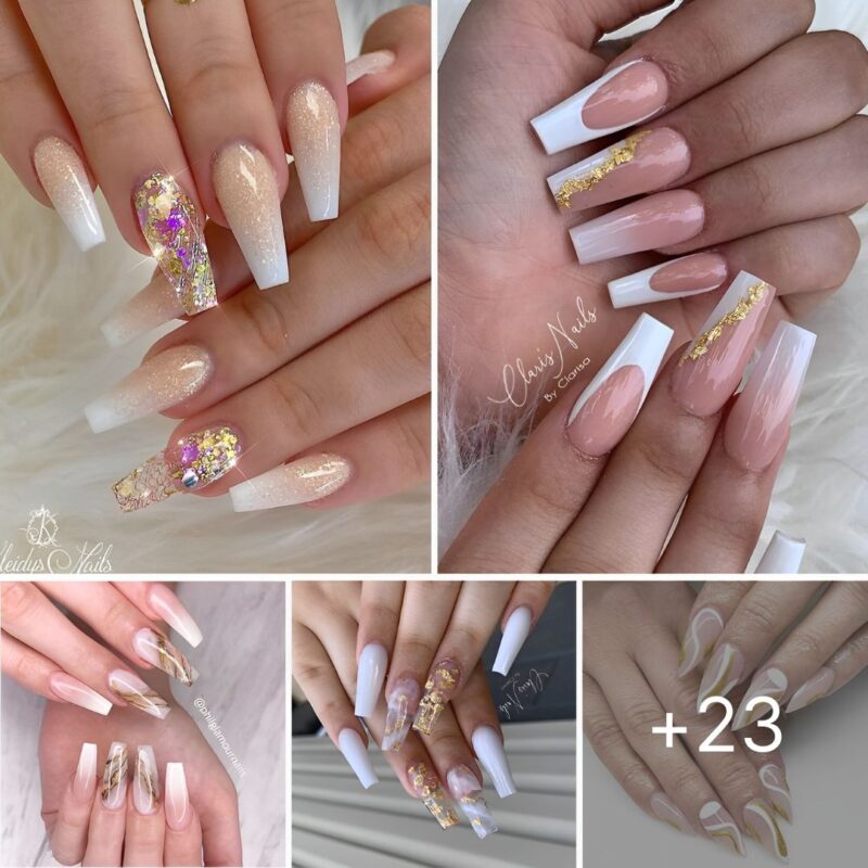 67 Greatest White and Gold Nails To Strive Your self