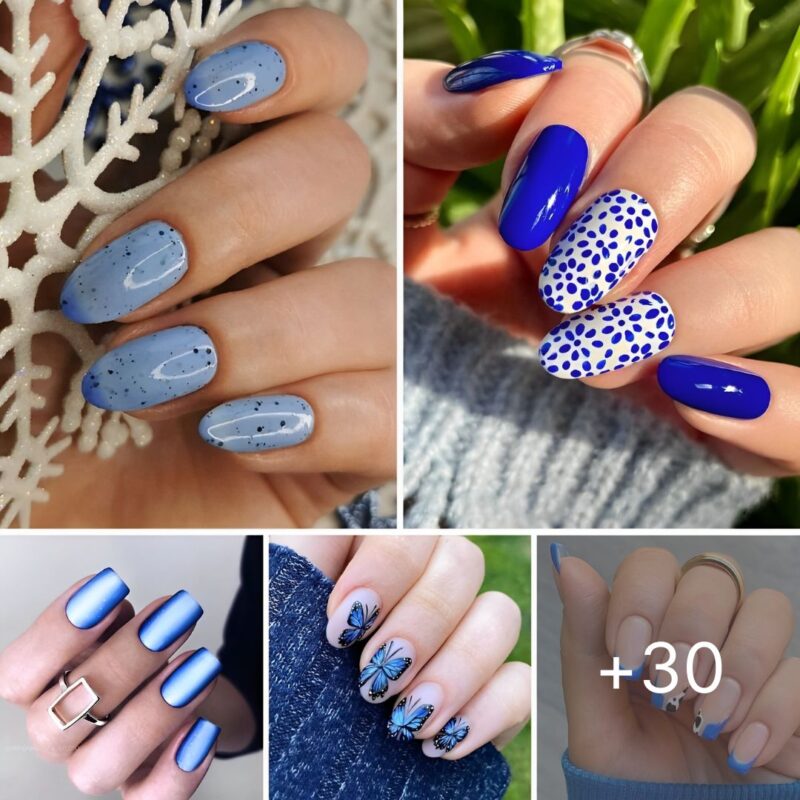 30 Attractive Blue Nail Designs To Copy In 2026