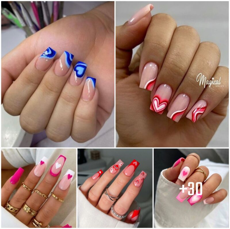 Short Valentine Nail Inspirations: Expressing Love Through Your Tips