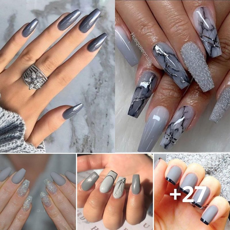 53 Gray Nail Designs That Keep Yoυ In Style Forever