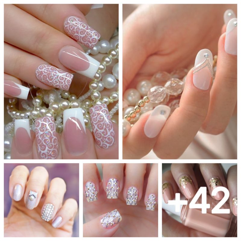47 Hermosos y elegantes diseños de uñas que son perfectos para el día de tu boda
