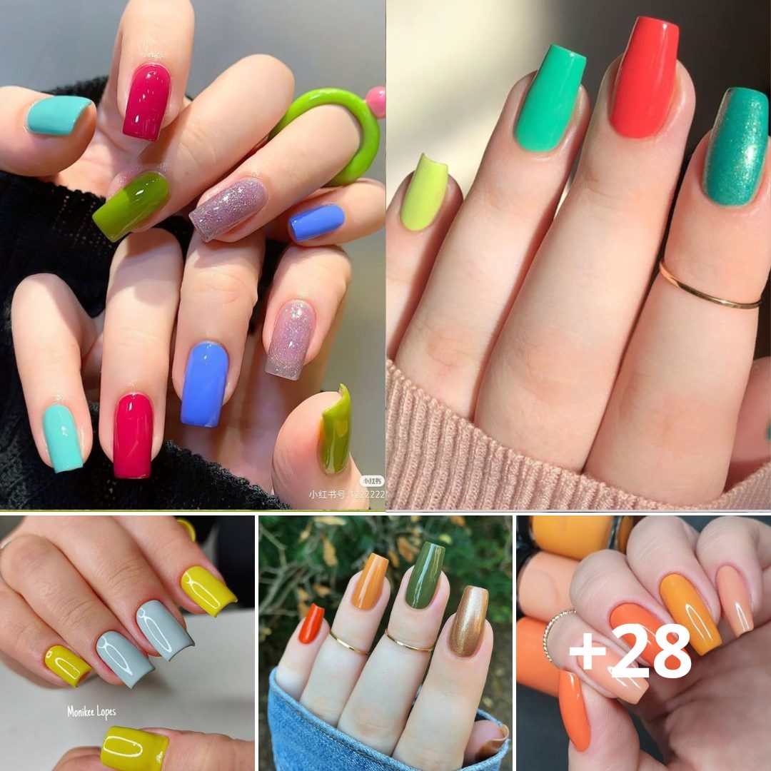 Mυlti color nails🌈