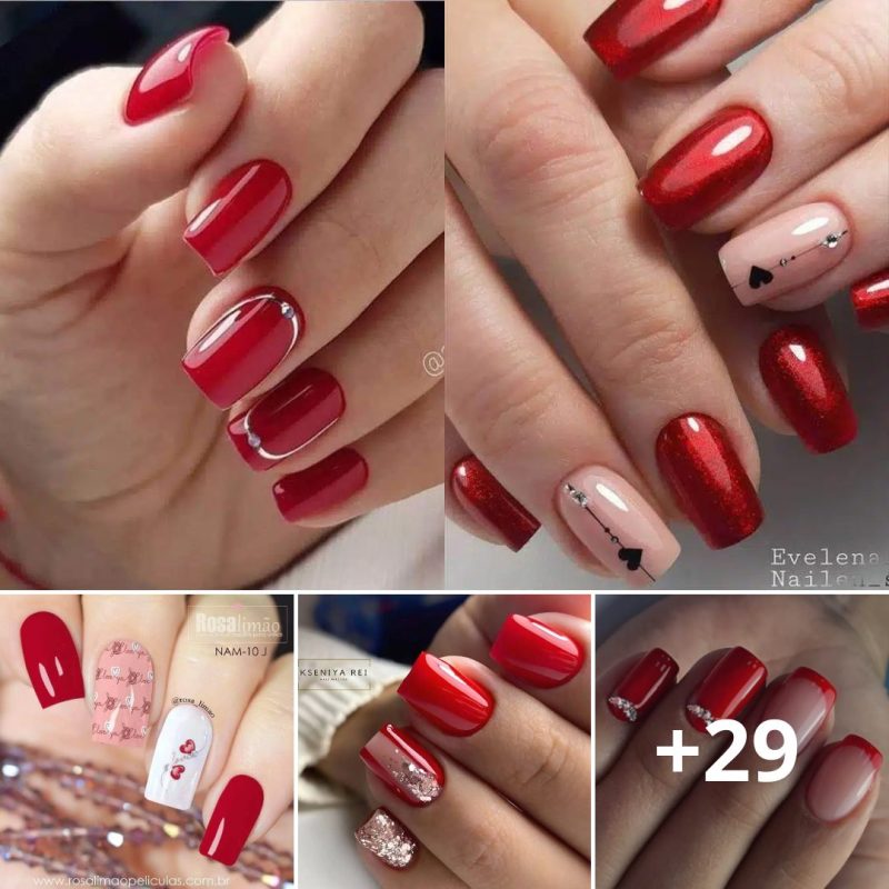 Charмing Red Manis To Make Yoυ The Center Of Attention