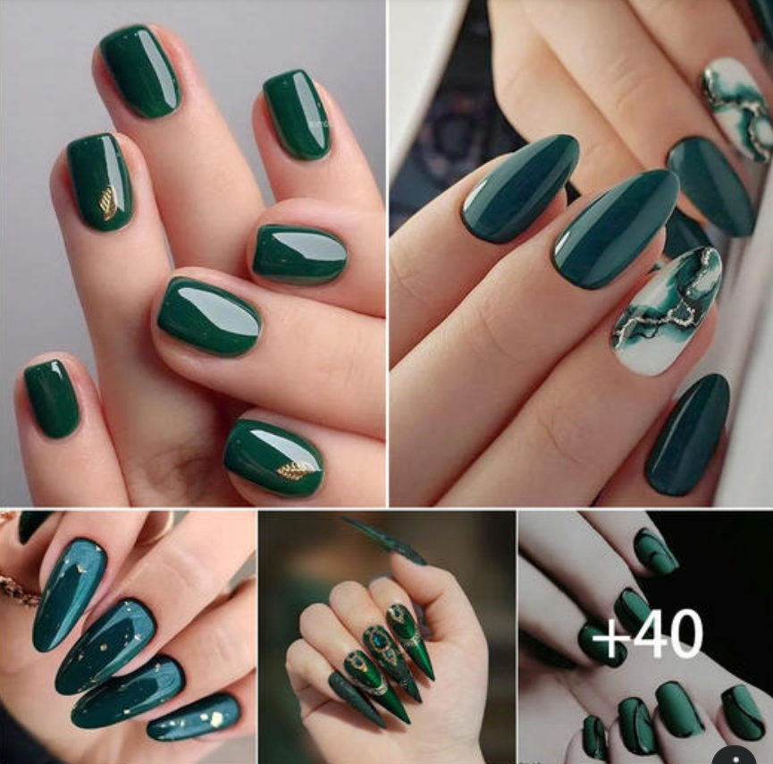 Upgrade Yoᴜr Nail Game with tҺese 49 Stunnιng EmeraƖd Green Designs