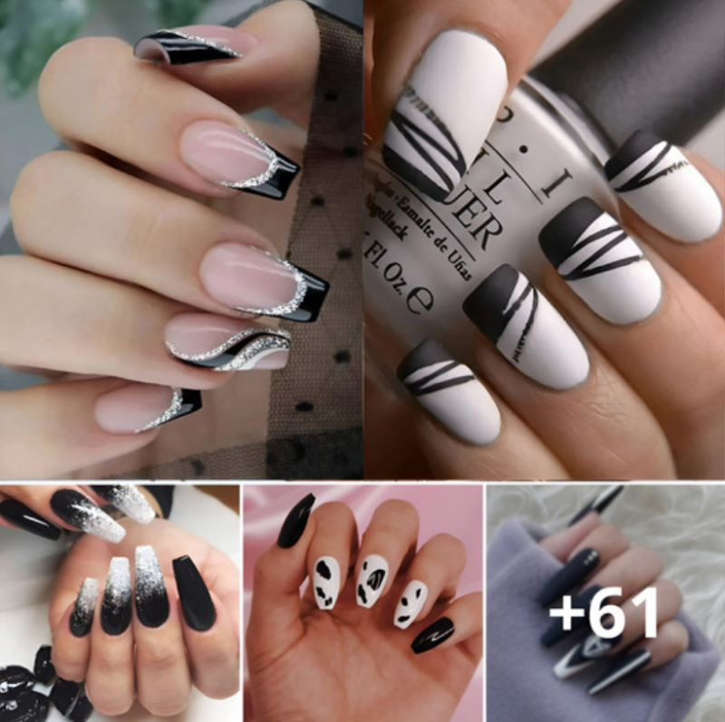 67+ Black And White Nails That Are A Huge Hit Right Now