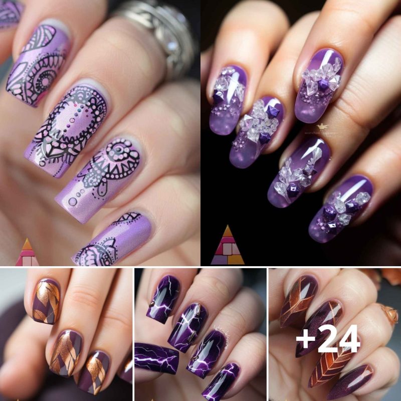 Purple Majesty: Discover the Top Purple Nail Art Styles for 2024