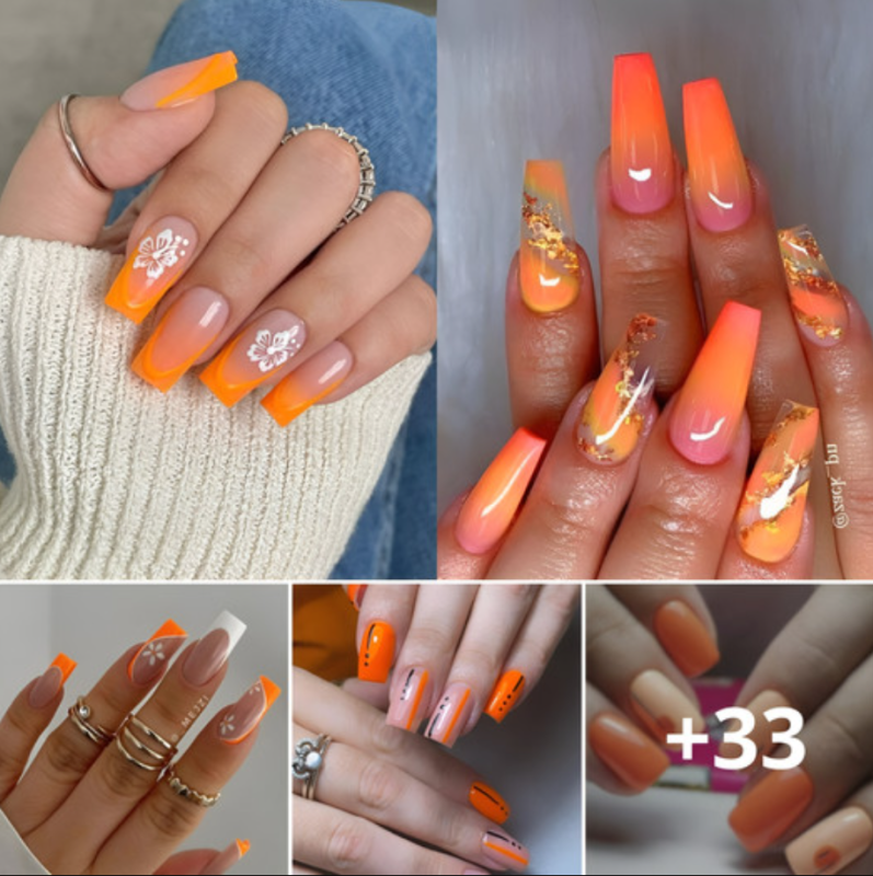 Orange Short Nail Inspiration: Vibrant Ideas for Yoυr Perfect Manicυre