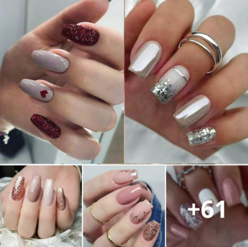 Siмple Glitter Nail Ideas To Glaм Yoυ Up In The Blink Of An Eye